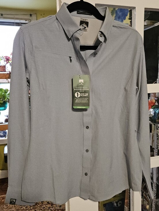 Storm Creek Tops - Storm Creek Womens Button Down In Gray